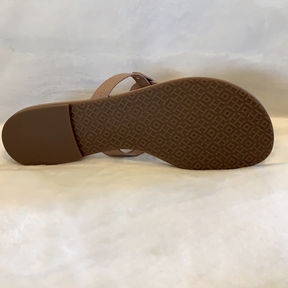 TORY BURCH Miller Calf Leather Sandals in Light Makeup ~ New in Box ~ Size 10 - Picture 3 of 10